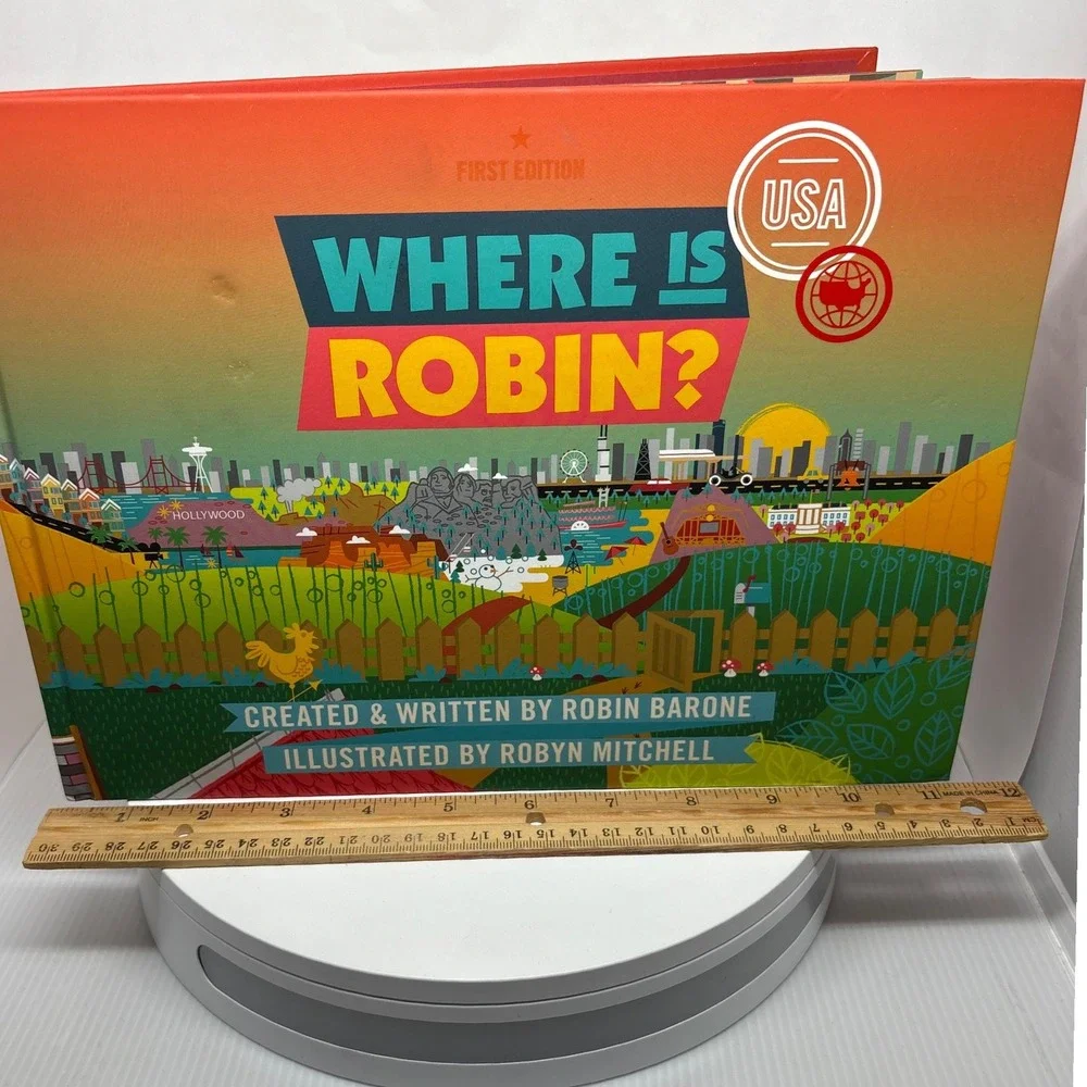 Where Is Robin First‎ Edition Childrens Book Created Robin Barone Illustrated